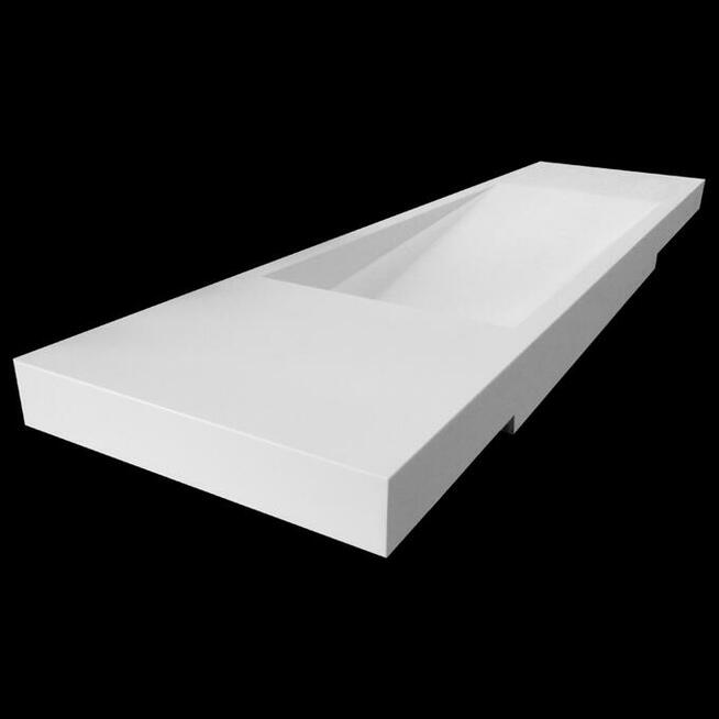 Umywalka łazienkowa z odpływem liniowym bocznym 190x50x8,5cm