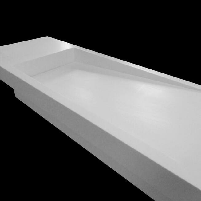 Umywalka łazienkowa z odpływem liniowym bocznym 190x50x8,5cm