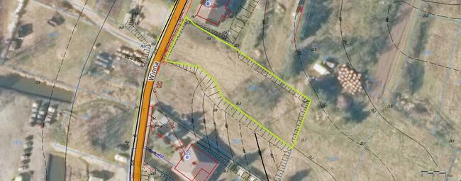 Atrakcyjna diałka budowlana na skarpie w Słońsku, ul. Winna