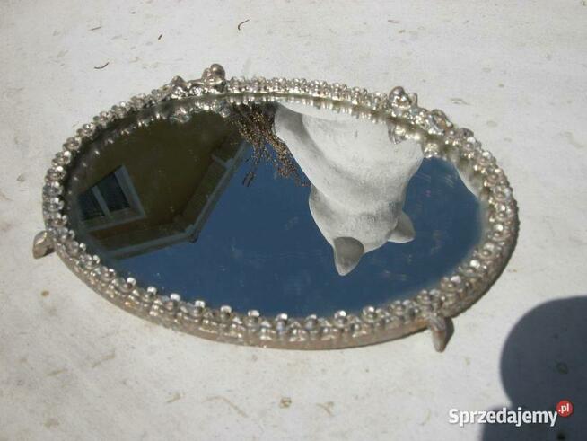 stara podkładka z lustrem na biżuterię