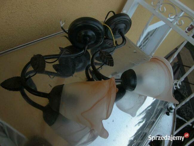 komplet kinkietów z kloszem tanio