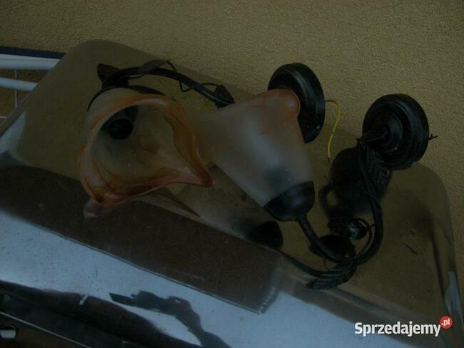 komplet kinkietów z kloszem tanio