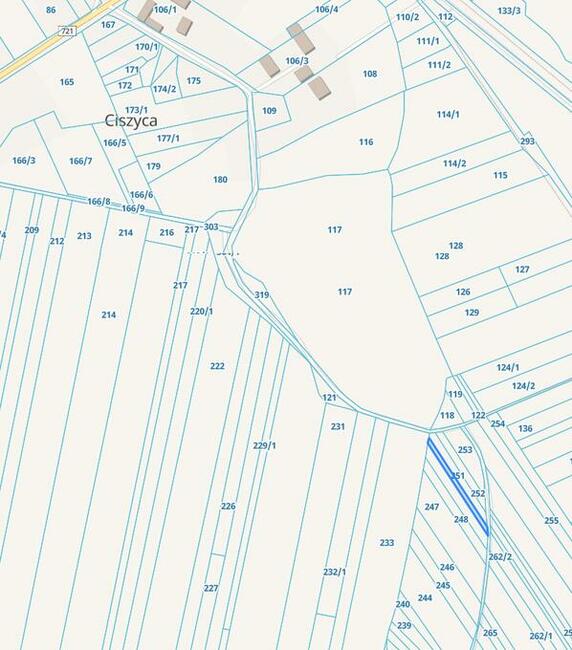 Ciszyca gm. Konstancin-Jeziorna. Dwie Działki rolne ~1200 m2