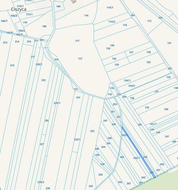 Ciszyca gm. Konstancin-Jeziorna. Dwie Działki rolne ~1200 m2