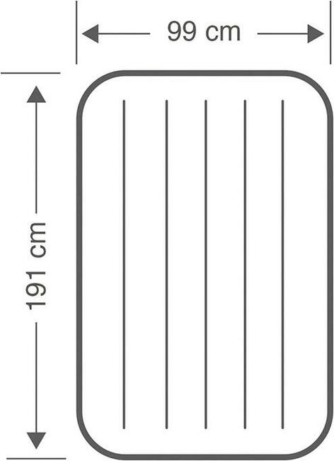 Beżowy materac dmuchany jednoosobowy INTEX 64101