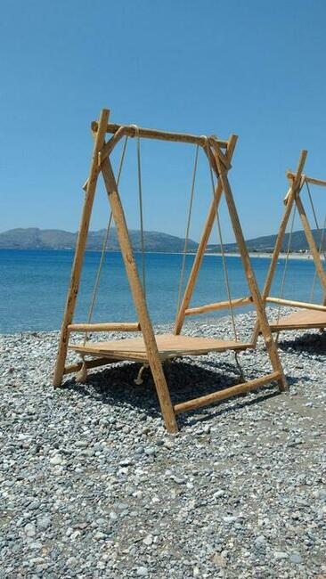 Huśtawki i leżanki na ogrody plaże tarasy