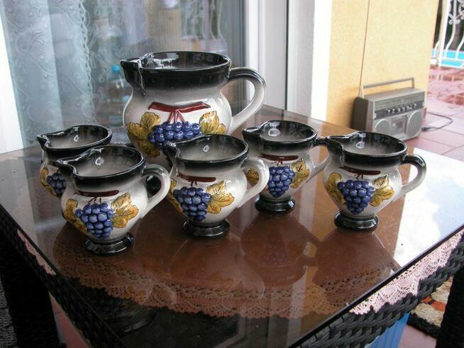 ceramiczne dzbanki 6 sztuk