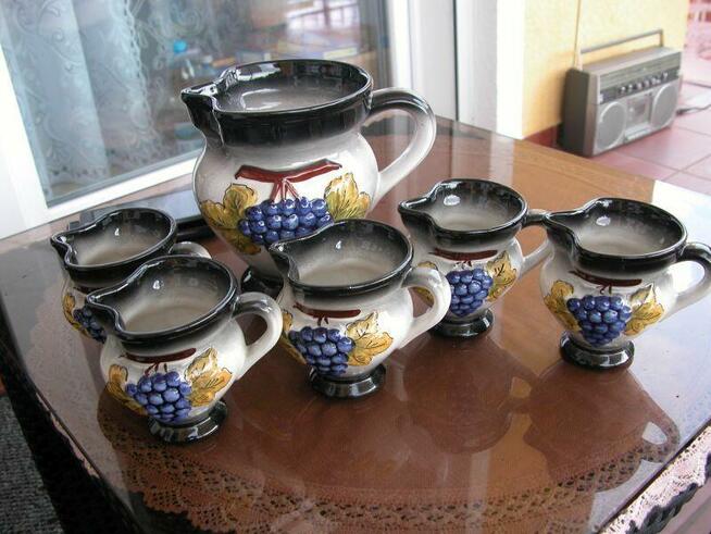 ceramiczne dzbanki 6 sztuk
