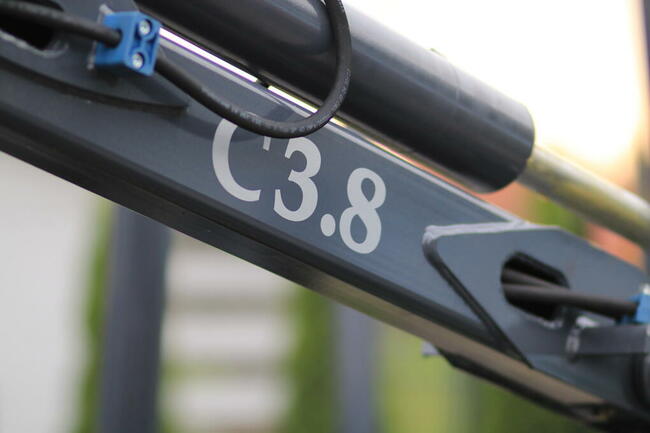 PRZYCZEPA LEŚŃA SAMOZAŁADOWCZA FARMA 6t DŹWIG ŻURAW HDS 3.8m