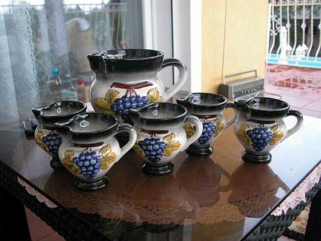 ceramiczne dzbanki 6 sztuk