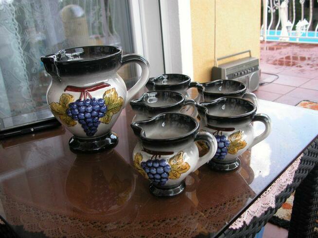 ceramiczne dzbanki 6 sztuk