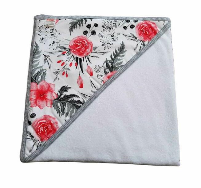 Okrycie kąpielowe kapturek frotte 100x100