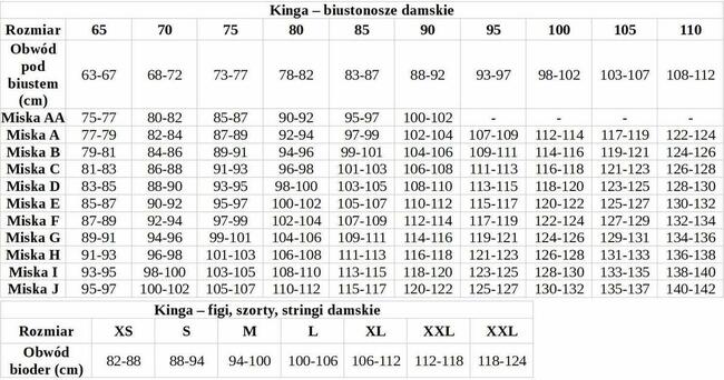 NOWY Biustonosz ALICE I PU-768 czarny push-up 80 C D