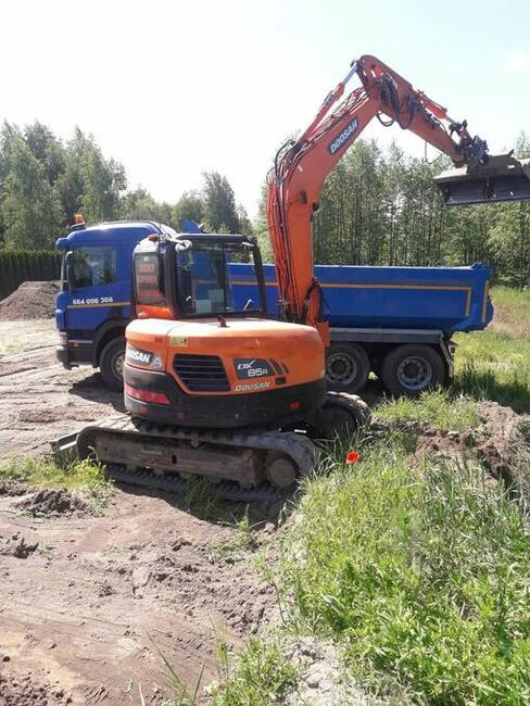 Usługi koparką wykopy roboty ziemne