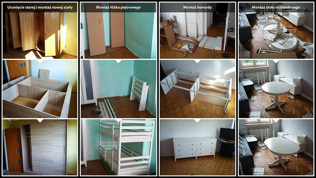 Złota rączka Skręcanie mebli Hydraulika Elektryka Stolarka