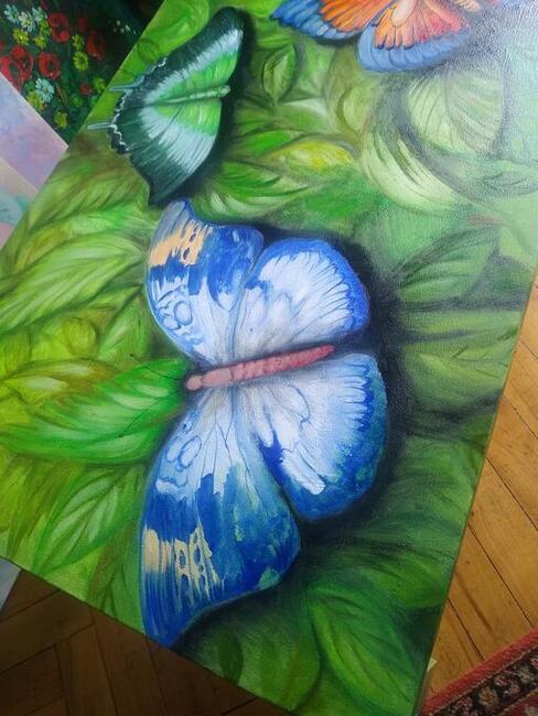 Stoł, ława, malowane meble, oryginalne meble