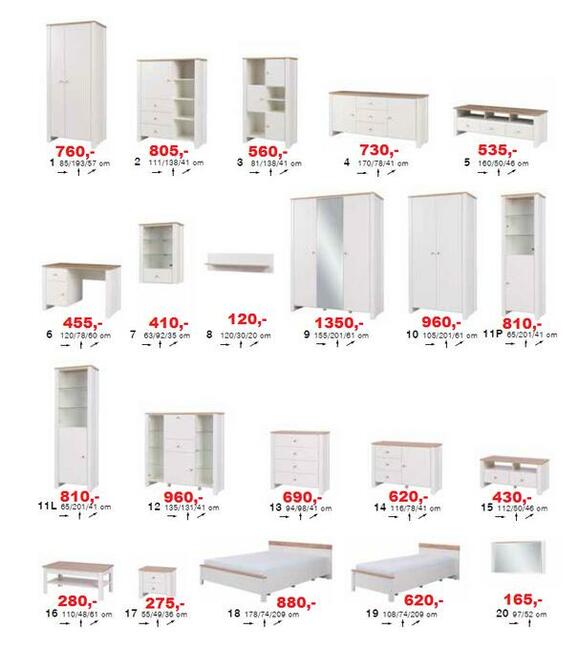 Nowoczesne kolekcja do salonu i sypialni - BERG