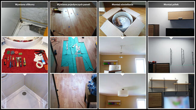 Złota rączka Skręcanie mebli Hydraulika Elektryka Stolarka