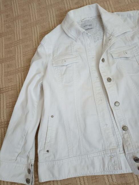 Kurtka dżinsowa biała