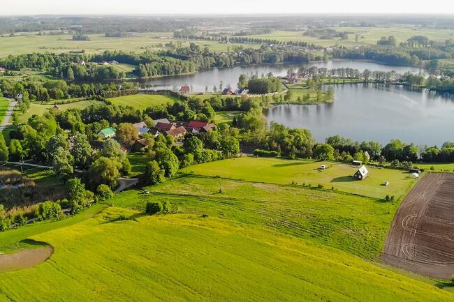 Działki tylko 30m od jeziora Sunowo - piękny widok