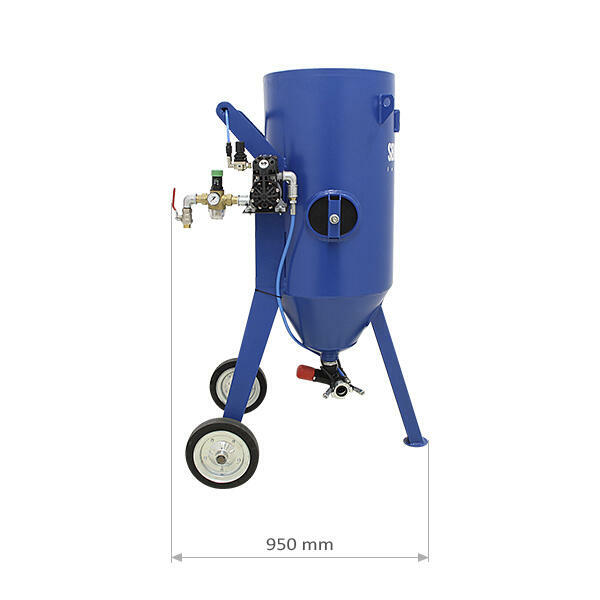 Piaskarka hydropiaskarka sodowarka 130L ZESTAW BHP piaskarka