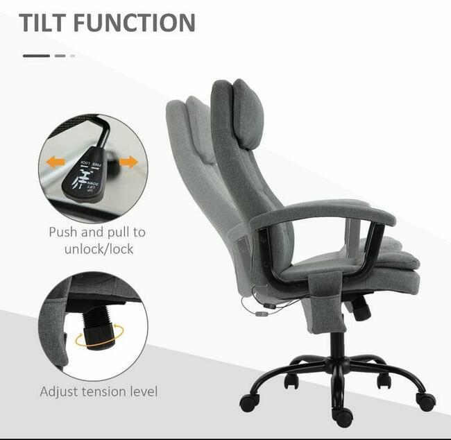 Krzesło biurowe z masażem