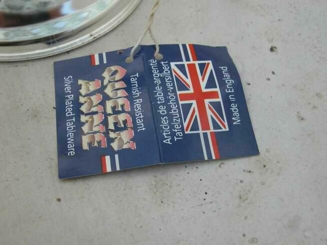 angielski kosz platerowany srebrem