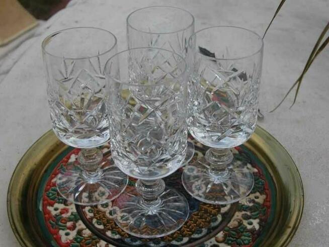 kolekcjonerskie kryształowe lampki 4 sztuki