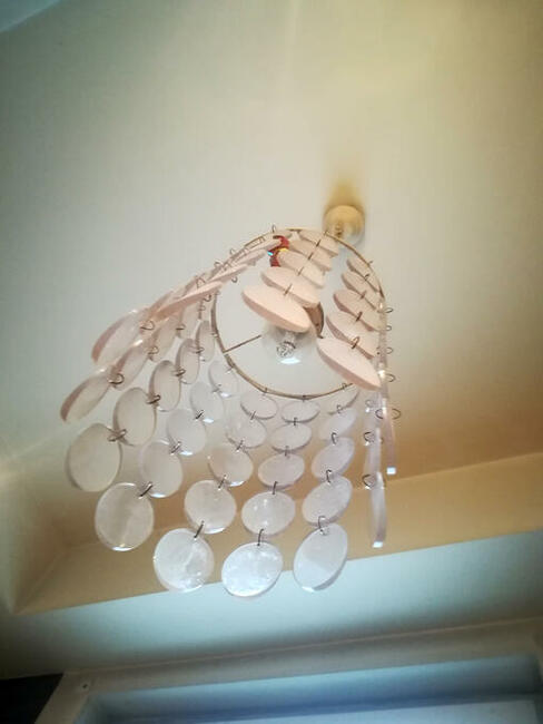 Lampa atrakcyjna retro wisząca sufitowa