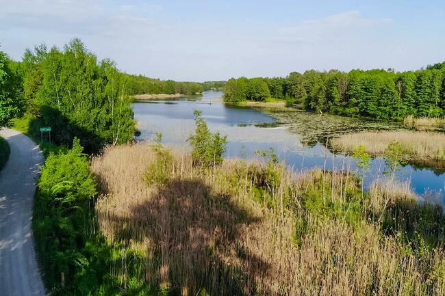 Działki tylko 30m od jeziora Sunowo - piękny widok