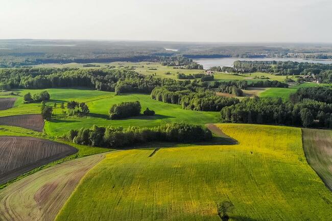 Działki tylko 30m od jeziora Sunowo - piękny widok