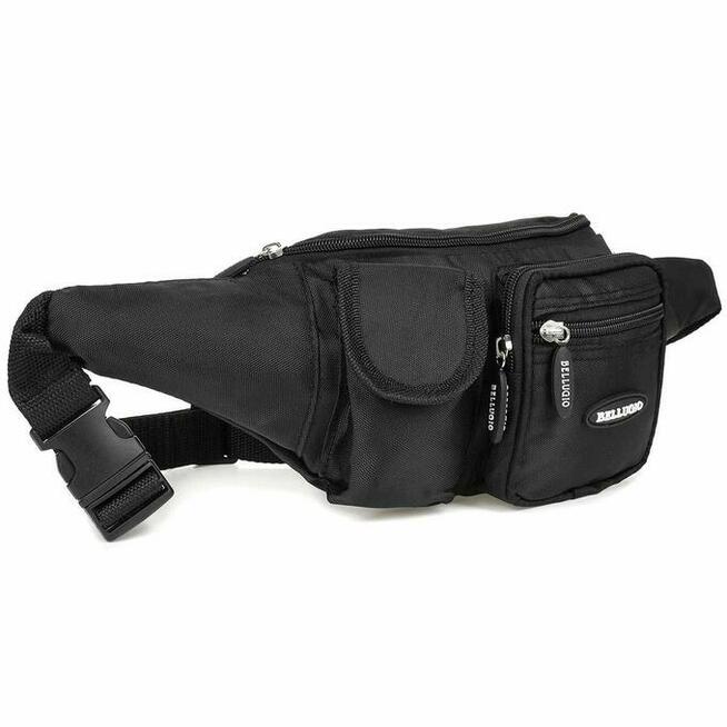 Czarna wodoodporna nerka Bellugio M64