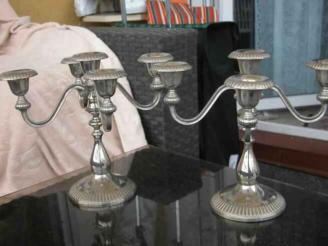 piękne świeczniki - kandelabry komplet