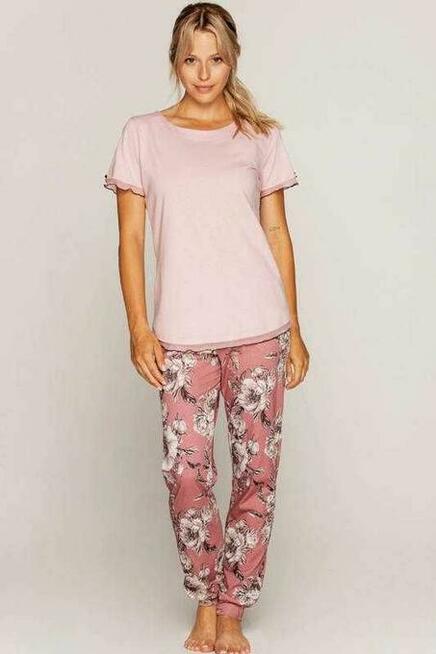 NOWA Piżama damska różowa 100% bawełna XXL 961 KR
