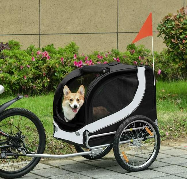 Przyczepka Rowerowa dla Psa z Zaczepem Uniwersalnym Stal