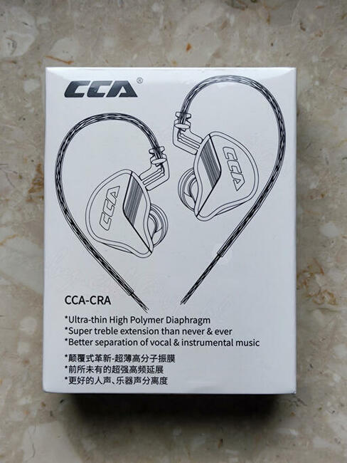 Nowe słuchawki CCA CRA dokanałowe, IEM