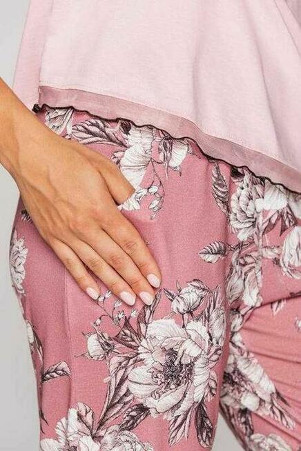 NOWA Piżama damska różowa 100% bawełna XXL 961 KR