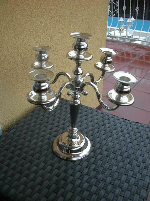 świecznik kandelabr 5 ramion