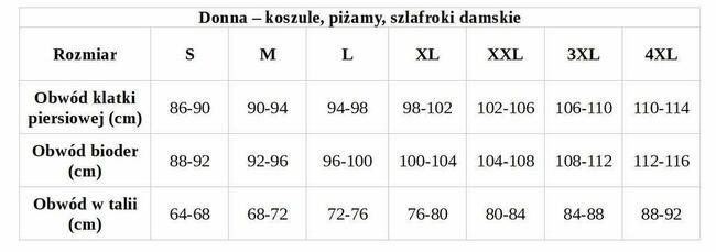 NOWA Koszula nocna damska Kristina Donna S, M, L, XL