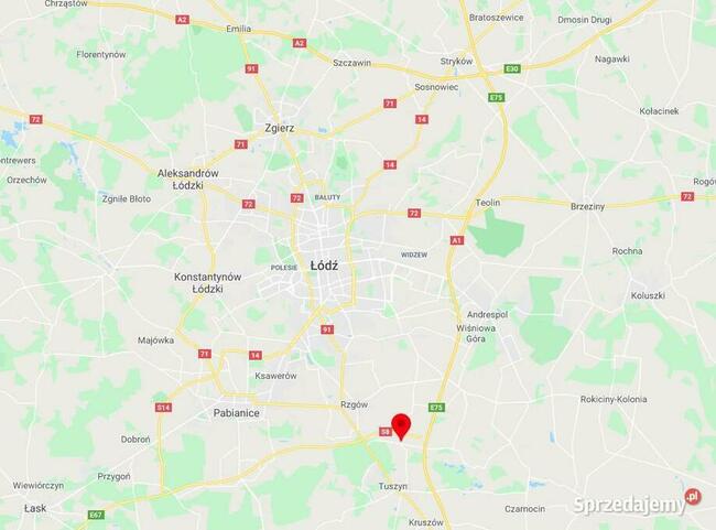 Działka budowlana koło Łodzi 4km od węzła S8 Modlica