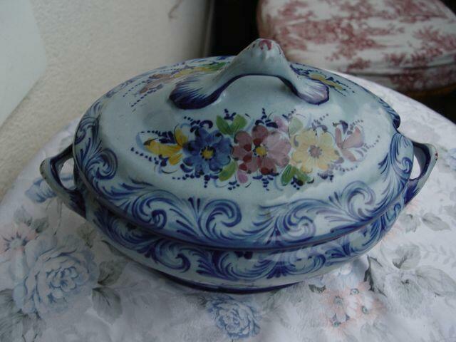 kolekcja stara sygnowana waza ręcznie malowana