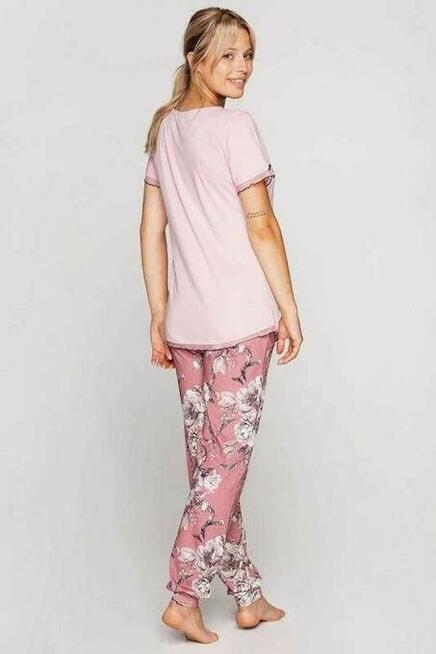 NOWA Piżama damska różowa 100% bawełna XXL 961 KR