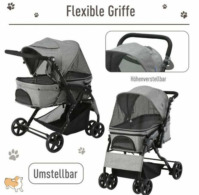 Wózek dla zwierząt wózek dla psa wózek dla kota z czterema k