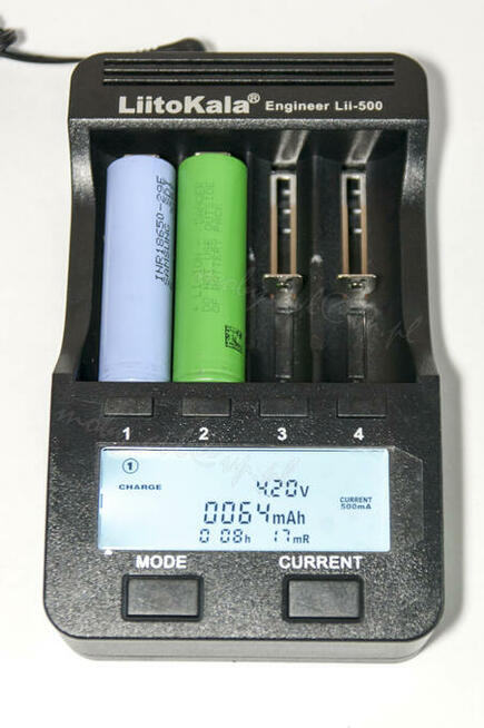 Ładowarka Liitokala Lii-500, 4 banki Li-Ion/AA/AAA +Zasilacz