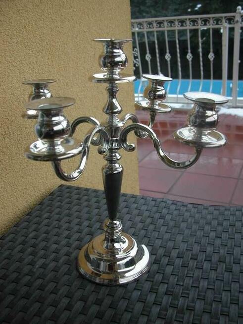 świecznik kandelabr 5 ramion