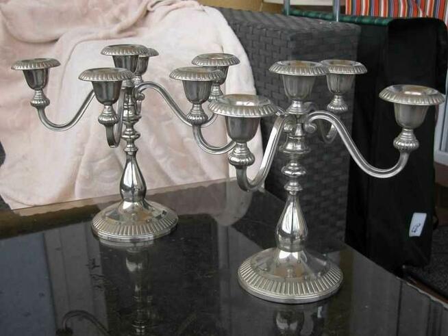 piękne świeczniki - kandelabry komplet