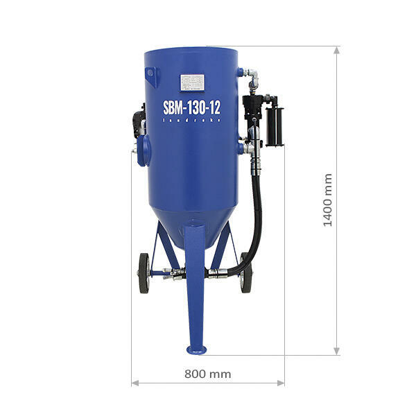 Piaskarka hydropiaskarka sodowarka 130L ZESTAW BHP piaskarka