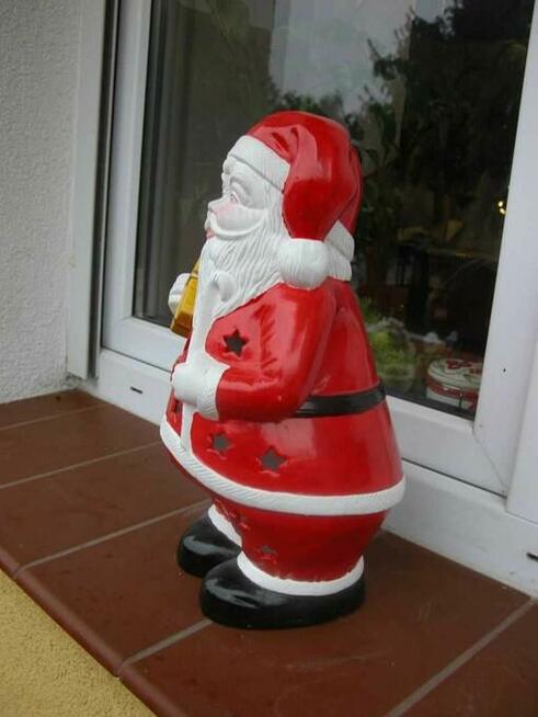 ceramiczny świecznik mikołaj olbrzym 36cm
