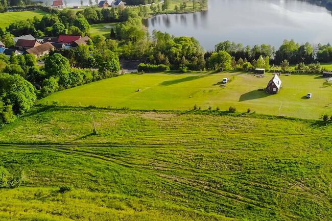 Działki tylko 30m od jeziora Sunowo - piękny widok