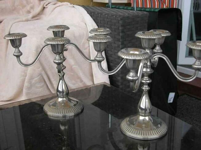 piękne świeczniki - kandelabry komplet